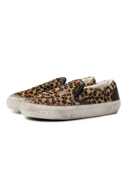 Женские леопардовые кожаные слипоны vce penstar GOLDEN GOOSE DELUXE BRAND