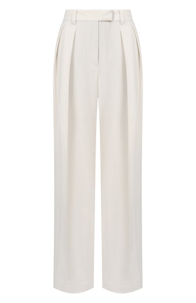 Брюки из вискозы и льна BRUNELLO CUCINELLI