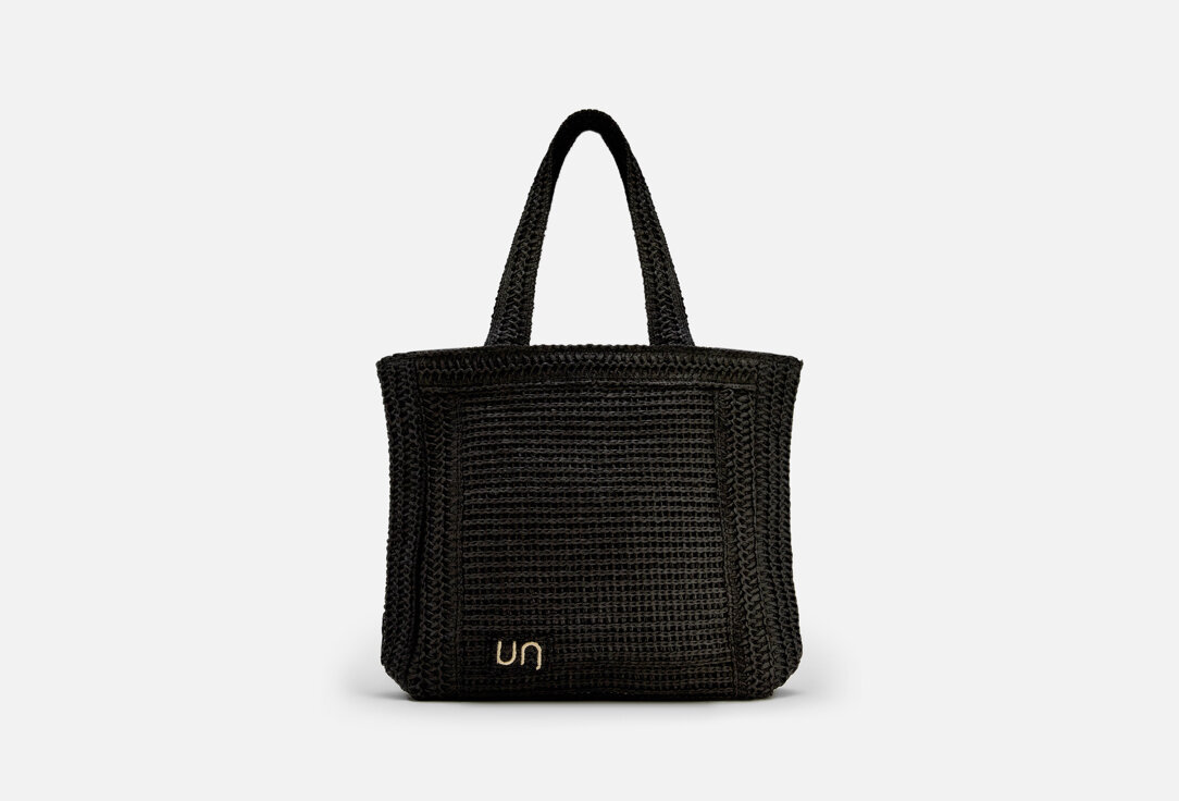 Сумка соломенная UNI Черная 1 шт