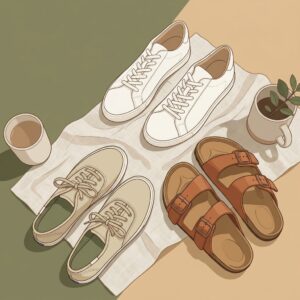 Кроссовки, кеды, удобные сандалии ð
